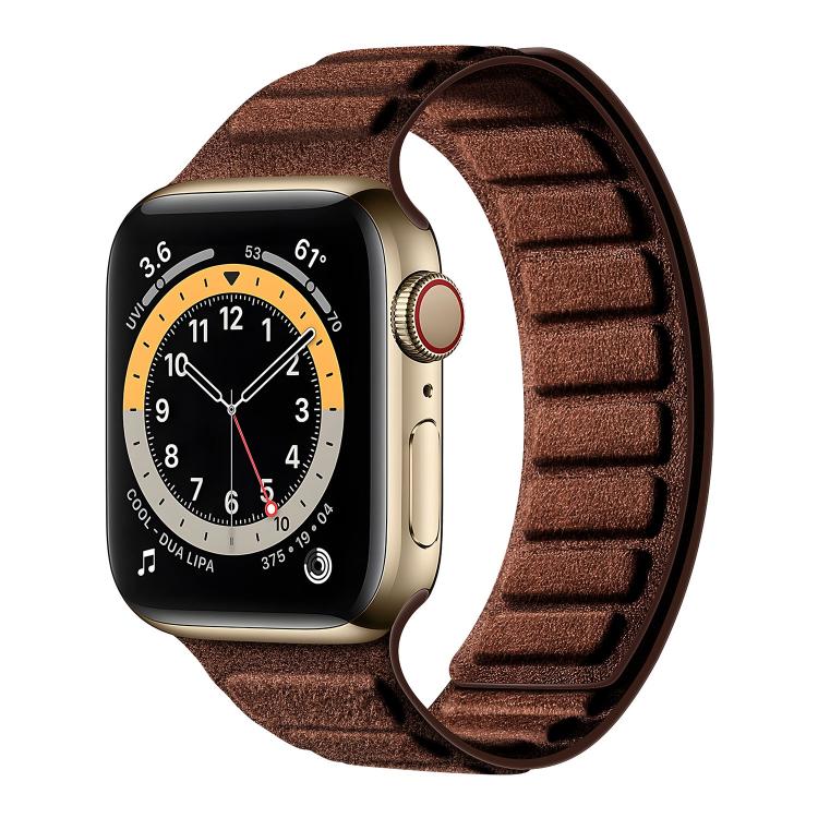 Dây đồng hồ da lộn nam châm hình vuông, dành cho Apple Watch 46mm / 49mm / 45mm / 44mm, dành cho Apple Watch 42mm / 41mm / 40mm / 38mm
