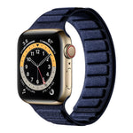 Dây đồng hồ da lộn nam châm hình vuông, dành cho Apple Watch 46mm / 49mm / 45mm / 44mm, dành cho Apple Watch 42mm / 41mm / 40mm / 38mm