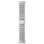 Dây đồng hồ thép không gỉ silicone một hạt khóa nam châm, dành cho Apple Watch 46mm / 49mm / 45mm / 44mm
