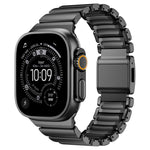 Dây đồng hồ thép không gỉ silicone một hạt khóa nam châm, dành cho Apple Watch 46mm / 49mm / 45mm / 44mm