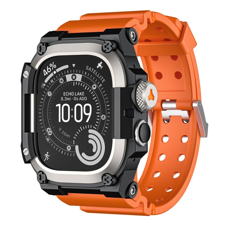 Dây đồng hồ TPU liền khối bảo vệ kim loại, dành cho Apple Watch Ultra 3 / Ultra 2 / Ultra 1 49mm