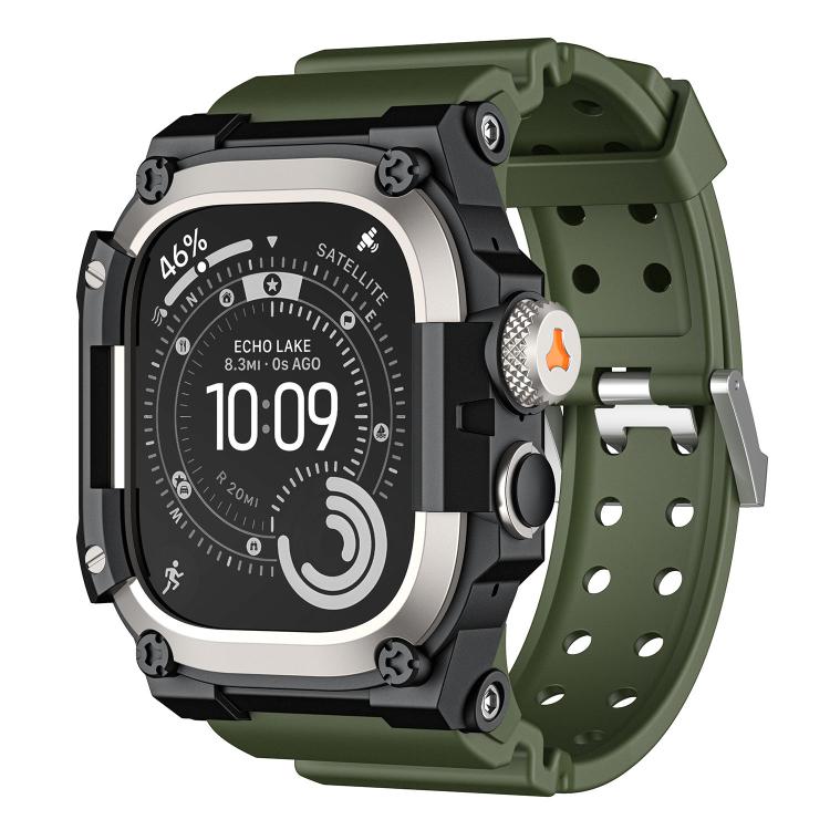 Dây đồng hồ TPU liền khối bảo vệ kim loại, dành cho Apple Watch Ultra 3 / Ultra 2 / Ultra 1 49mm