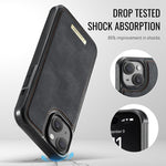Ốp Lưng Da Thuần Chay CaseMe Me80 Series Ví Rời Nam Châm RFID, Dành Cho iPhone 13, Dành Cho iPhone 12 / 12 Pro, Dành Cho iPhone 12 Pro Max, Dành Cho iPhone 11 Pro Max, Dành Cho iPhone 11, Dành Cho iPhone 11 Pro