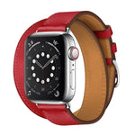 Dây Đeo Da Hai Vòng Đa Năng Cho Apple Watch Thế Hệ 3 / 2 / 1 42mm
