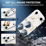 Dành cho iPhone 17 Pro Max Bộ Giáp Mười Hai Chòm Sao Phim Bảo Vệ Ống Kính Camera Kim Loại Mờ Bao Phủ Toàn Diện, Bạch Dương, Xử Nữ, Kim Ngưu, Cự Giải, Ma Kết, Nhân Mã, Sư Tử, Song Ngư, Song Tử, Bảo Bình, Thiên Bình, Bọ Cạp