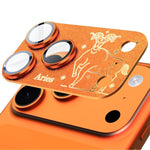 Dành cho iPhone 17 Pro Max Bộ Giáp Mười Hai Chòm Sao Phim Bảo Vệ Ống Kính Camera Kim Loại Mờ Bao Phủ Toàn Diện, Bạch Dương, Xử Nữ, Kim Ngưu, Cự Giải, Ma Kết, Nhân Mã, Sư Tử, Song Ngư, Song Tử, Bảo Bình, Thiên Bình, Bọ Cạp