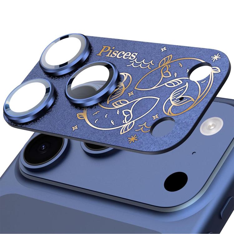 Dành cho iPhone 17 Pro Max Bộ Giáp Mười Hai Chòm Sao Phim Bảo Vệ Ống Kính Camera Kim Loại Mờ Bao Phủ Toàn Diện, Bạch Dương, Xử Nữ, Kim Ngưu, Cự Giải, Ma Kết, Nhân Mã, Sư Tử, Song Ngư, Song Tử, Bảo Bình, Thiên Bình, Bọ Cạp