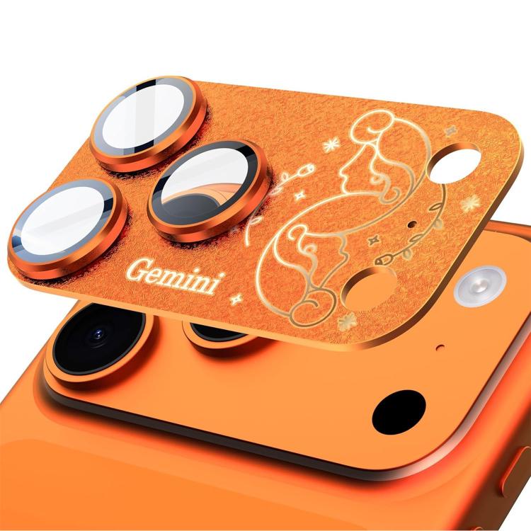 Dành cho iPhone 17 Pro Bộ Giáp Mười Hai Chòm Sao Phim Bảo Vệ Ống Kính Camera Kim Loại Mờ Bao Phủ Toàn Diện, Bọ Cạp, Thiên Bình, Bảo Bình, Song Tử, Song Ngư, Sư Tử, Nhân Mã, Ma Kết, Cự Giải, Kim Ngưu, Xử Nữ, Bạch Dương