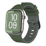 Dây đồng hồ silicone hai màu chéo, dành cho Apple Watch 46mm / 49mm / 45mm / 44mm