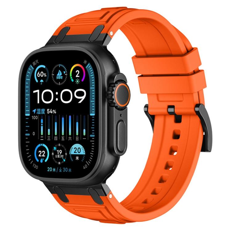 Dây đồng hồ silicone ba lớp giáp, dành cho Apple Watch 49mm / 46mm / 45mm / 44mm, dành cho Apple Watch 42mm / 41mm / 40mm / 38mm