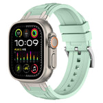 Dây đồng hồ silicone ba lớp giáp, dành cho Apple Watch 49mm / 46mm / 45mm / 44mm, dành cho Apple Watch 42mm / 41mm / 40mm / 38mm