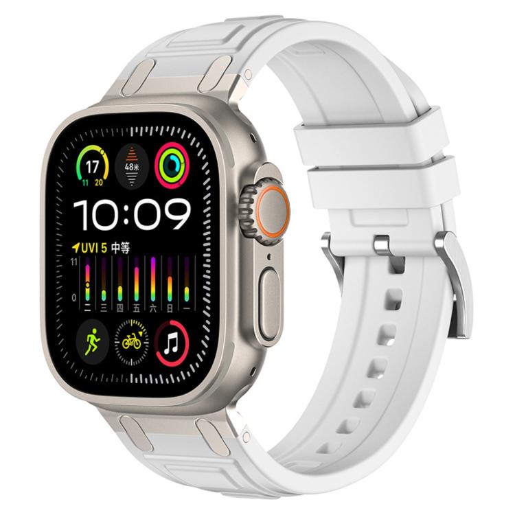 Dây đồng hồ silicone ba lớp giáp, dành cho Apple Watch 49mm / 46mm / 45mm / 44mm, dành cho Apple Watch 42mm / 41mm / 40mm / 38mm
