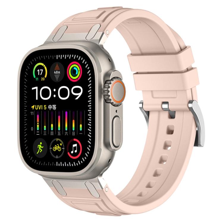 Dây đồng hồ silicone ba lớp giáp, dành cho Apple Watch 49mm / 46mm / 45mm / 44mm, dành cho Apple Watch 42mm / 41mm / 40mm / 38mm