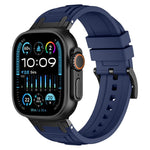 Dây đồng hồ silicone ba lớp giáp, dành cho Apple Watch 49mm / 46mm / 45mm / 44mm, dành cho Apple Watch 42mm / 41mm / 40mm / 38mm