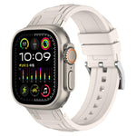 Dây đồng hồ silicone ba lớp giáp, dành cho Apple Watch 49mm / 46mm / 45mm / 44mm, dành cho Apple Watch 42mm / 41mm / 40mm / 38mm