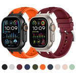 Dây đồng hồ silicone ba lớp giáp, dành cho Apple Watch 49mm / 46mm / 45mm / 44mm, dành cho Apple Watch 42mm / 41mm / 40mm / 38mm