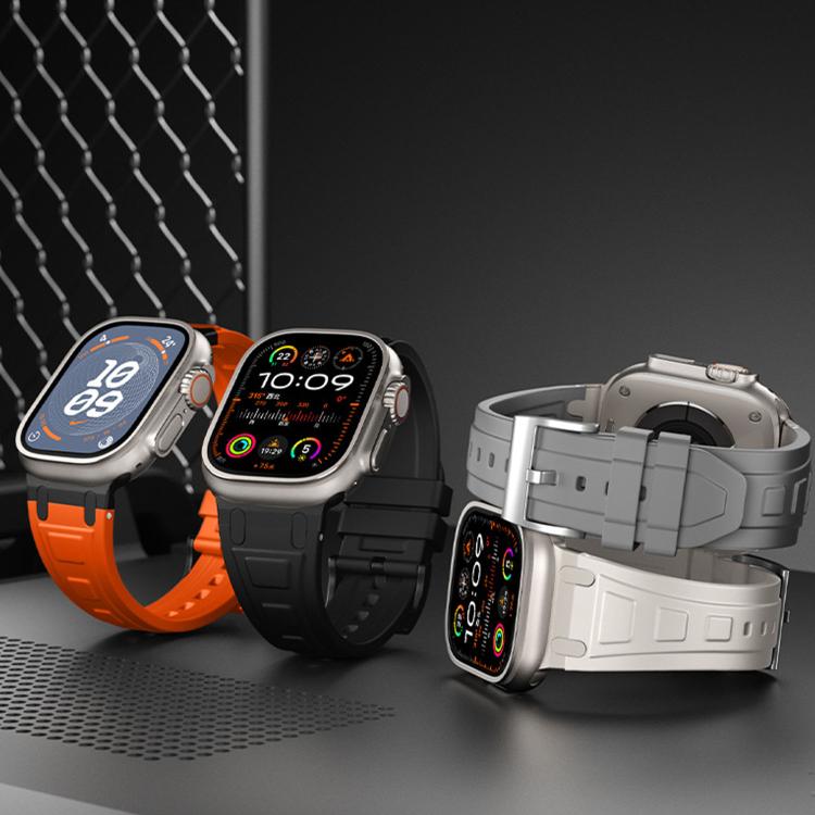 Dây đồng hồ silicone ba lớp giáp, dành cho Apple Watch 49mm / 46mm / 45mm / 44mm, dành cho Apple Watch 42mm / 41mm / 40mm / 38mm