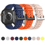 Dây đồng hồ silicone họa tiết hình chữ I gia cố, dành cho Apple Watch 49mm / 46mm / 45mm / 44mm, cho Apple Watch 42mm / 41mm / 40mm / 38mm
