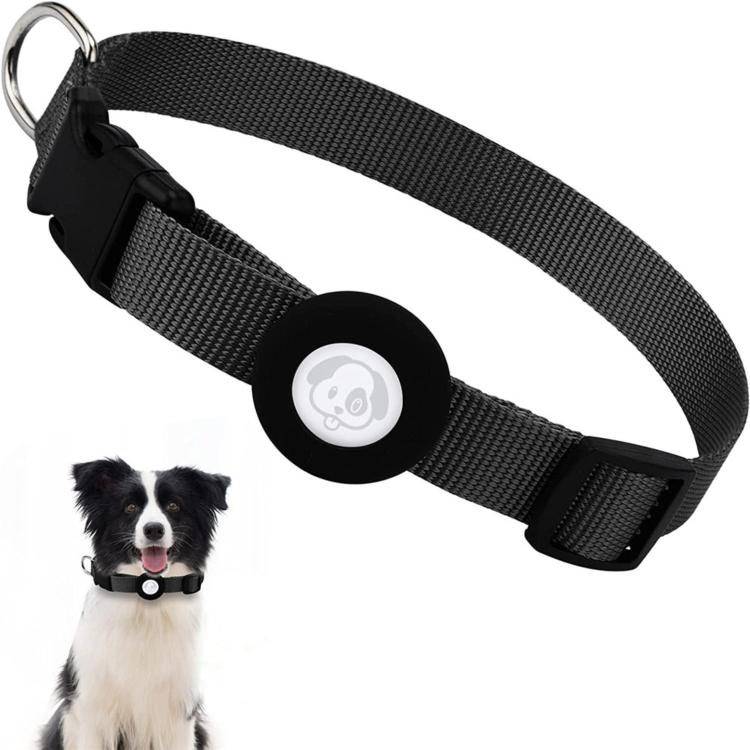 For AirTag 2nd Gen / AirTag 1st Gen Pet Collar Nylon Cat and Dog Collar, S 1.5 x 28 x 39cm, M 2.0 x 34 x 49cm, L 2.5 x 42 x 60cm