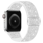 Dây đồng hồ nylon co giãn lấp lánh, dành cho Apple Watch 49mm / 46mm / 45mm / 44mm, dành cho Apple Watch 42mm / 41mm / 40mm / 38mm