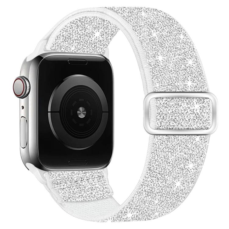 Dây đồng hồ nylon co giãn lấp lánh, dành cho Apple Watch 49mm / 46mm / 45mm / 44mm, dành cho Apple Watch 42mm / 41mm / 40mm / 38mm