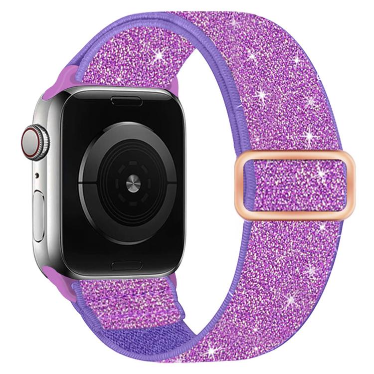 Dây đồng hồ nylon co giãn lấp lánh, dành cho Apple Watch 49mm / 46mm / 45mm / 44mm, dành cho Apple Watch 42mm / 41mm / 40mm / 38mm
