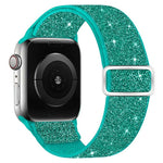 Dây đồng hồ nylon co giãn lấp lánh, dành cho Apple Watch 49mm / 46mm / 45mm / 44mm, dành cho Apple Watch 42mm / 41mm / 40mm / 38mm