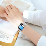 Dây đồng hồ nylon co giãn lấp lánh, dành cho Apple Watch 49mm / 46mm / 45mm / 44mm, dành cho Apple Watch 42mm / 41mm / 40mm / 38mm