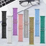 Dây đồng hồ nylon co giãn lấp lánh, dành cho Apple Watch 49mm / 46mm / 45mm / 44mm, dành cho Apple Watch 42mm / 41mm / 40mm / 38mm