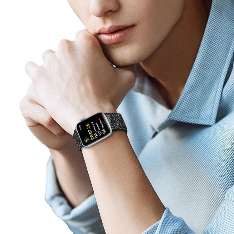 Dây đồng hồ nylon co giãn lấp lánh, dành cho Apple Watch 49mm / 46mm / 45mm / 44mm, dành cho Apple Watch 42mm / 41mm / 40mm / 38mm