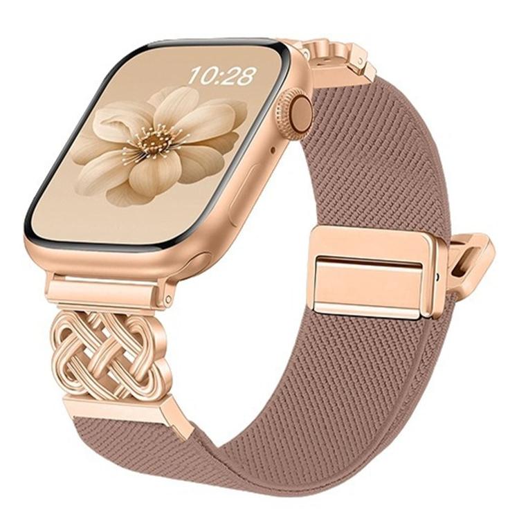 Dây đồng hồ nylon dệt chéo khóa nam châm nút thắt Trung Quốc, dành cho Apple Watch 49mm / 46mm / 45mm / 44mm, dành cho Apple Watch 42mm / 41mm / 40mm / 38mm