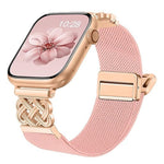 Dây đồng hồ nylon dệt chéo khóa nam châm nút thắt Trung Quốc, dành cho Apple Watch 49mm / 46mm / 45mm / 44mm, dành cho Apple Watch 42mm / 41mm / 40mm / 38mm