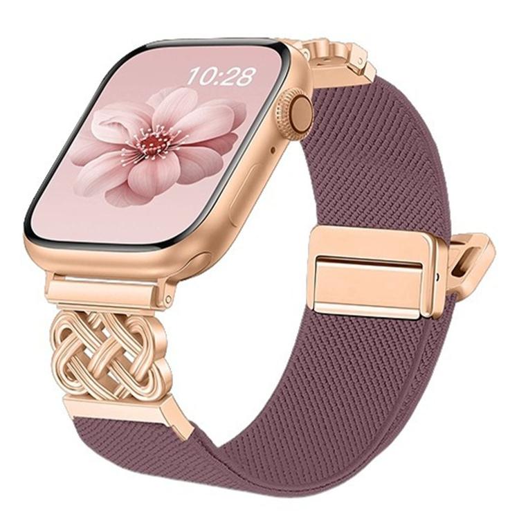 Dây đồng hồ nylon dệt chéo khóa nam châm nút thắt Trung Quốc, dành cho Apple Watch 49mm / 46mm / 45mm / 44mm, dành cho Apple Watch 42mm / 41mm / 40mm / 38mm