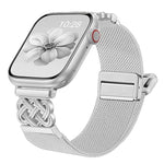 Dây đồng hồ nylon dệt chéo khóa nam châm nút thắt Trung Quốc, dành cho Apple Watch 49mm / 46mm / 45mm / 44mm, dành cho Apple Watch 42mm / 41mm / 40mm / 38mm