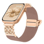 Dây đồng hồ nylon dệt chéo khóa nam châm nút thắt Trung Quốc, dành cho Apple Watch 49mm / 46mm / 45mm / 44mm, dành cho Apple Watch 42mm / 41mm / 40mm / 38mm