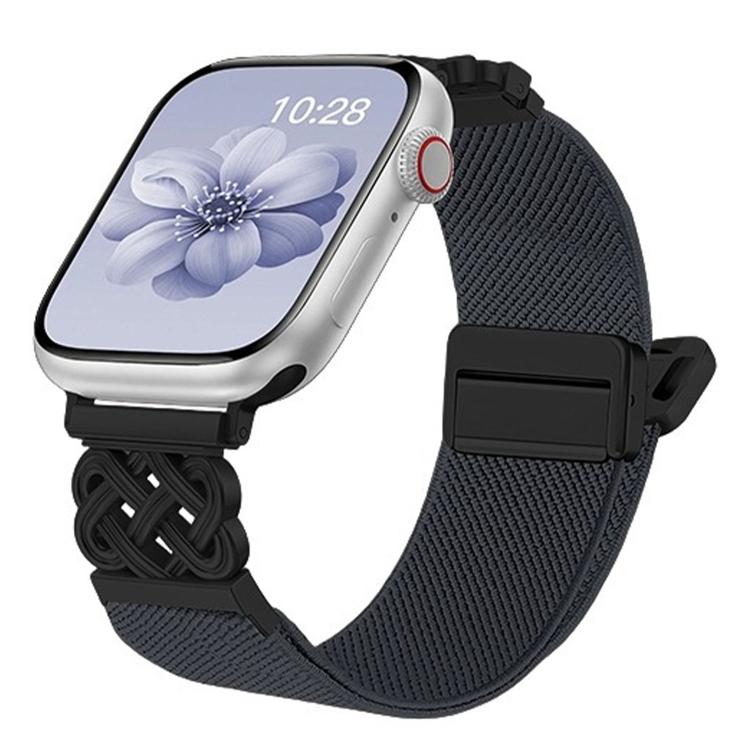 Dây đồng hồ nylon dệt chéo khóa nam châm nút thắt Trung Quốc, dành cho Apple Watch 49mm / 46mm / 45mm / 44mm, dành cho Apple Watch 42mm / 41mm / 40mm / 38mm