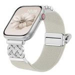 Dây đồng hồ nylon dệt chéo khóa nam châm nút thắt Trung Quốc, dành cho Apple Watch 49mm / 46mm / 45mm / 44mm, dành cho Apple Watch 42mm / 41mm / 40mm / 38mm