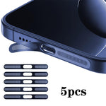 Bộ 5 nắp chống bụi loa tích hợp kim loại mật độ cao, dành cho iPhone 17 Pro Max, dành cho iPhone 17 Pro