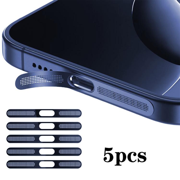 Bộ 5 nắp chống bụi loa tích hợp kim loại mật độ cao, dành cho iPhone 17 Pro Max, dành cho iPhone 17 Pro
