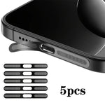Bộ 5 nắp chống bụi loa tích hợp kim loại mật độ cao, dành cho iPhone 17 Pro Max, dành cho iPhone 17 Pro