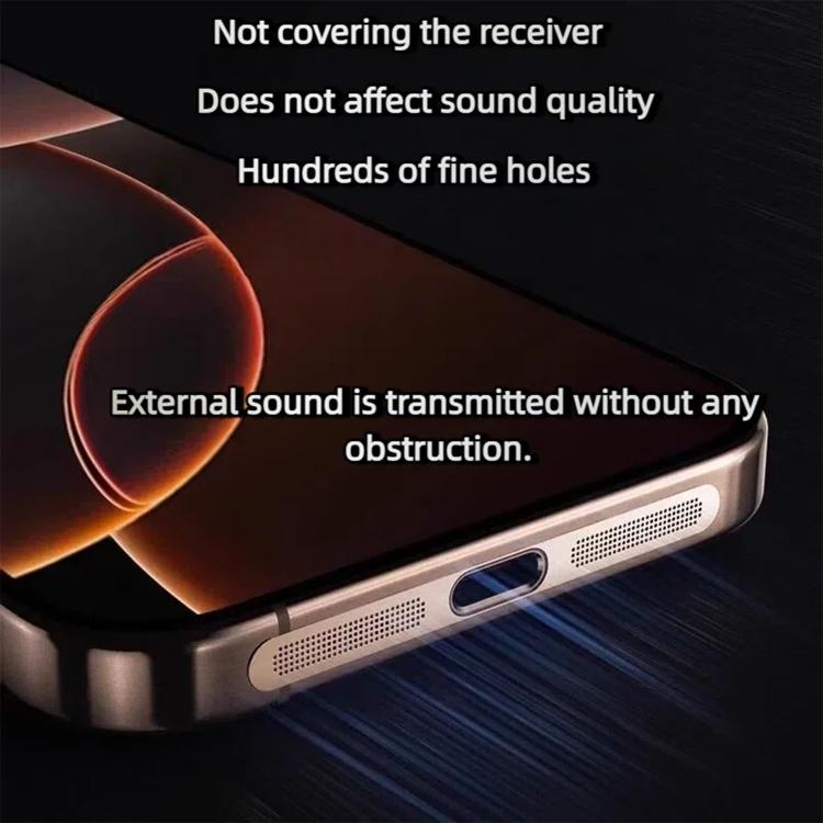 Bộ 5 nắp chống bụi loa tích hợp kim loại mật độ cao, dành cho iPhone 17