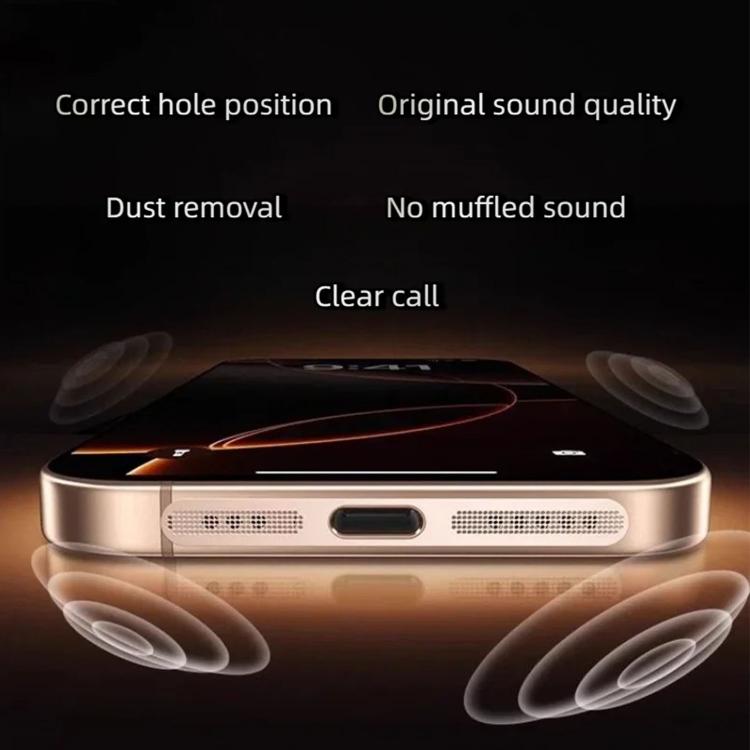 Bộ 5 nắp chống bụi loa tích hợp kim loại mật độ cao, dành cho iPhone 17