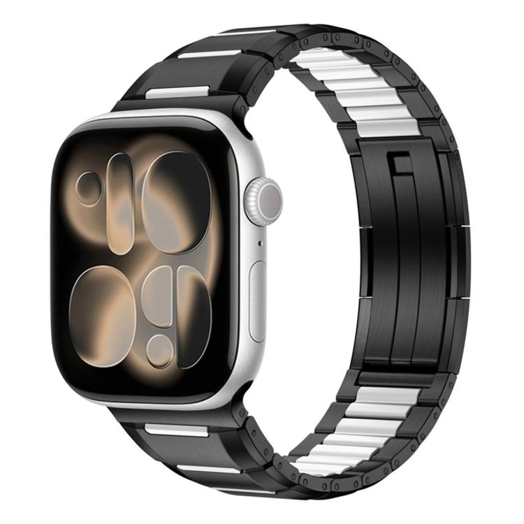 Dây đồng hồ thép không gỉ đính cao su nhiều mặt, dành cho Apple Watch 46mm / 49mm / 45mm / 44mm, dành cho Apple Watch 42mm / 41mm / 40mm / 38mm