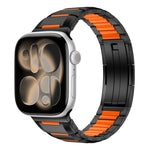 Dây đồng hồ thép không gỉ đính cao su nhiều mặt, dành cho Apple Watch 46mm / 49mm / 45mm / 44mm, dành cho Apple Watch 42mm / 41mm / 40mm / 38mm