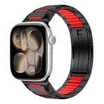 Dây đồng hồ thép không gỉ đính cao su nhiều mặt, dành cho Apple Watch 46mm / 49mm / 45mm / 44mm, dành cho Apple Watch 42mm / 41mm / 40mm / 38mm