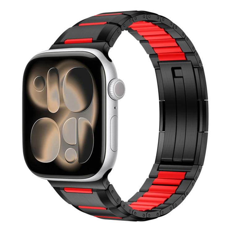 Dây đồng hồ thép không gỉ đính cao su nhiều mặt, dành cho Apple Watch 46mm / 49mm / 45mm / 44mm, dành cho Apple Watch 42mm / 41mm / 40mm / 38mm