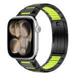 Dây đồng hồ thép không gỉ đính cao su nhiều mặt, dành cho Apple Watch 46mm / 49mm / 45mm / 44mm, dành cho Apple Watch 42mm / 41mm / 40mm / 38mm