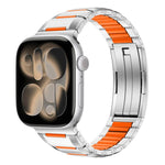 Dây đồng hồ thép không gỉ đính cao su nhiều mặt, dành cho Apple Watch 46mm / 49mm / 45mm / 44mm, dành cho Apple Watch 42mm / 41mm / 40mm / 38mm