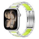 Dây đồng hồ thép không gỉ đính cao su nhiều mặt, dành cho Apple Watch 46mm / 49mm / 45mm / 44mm, dành cho Apple Watch 42mm / 41mm / 40mm / 38mm
