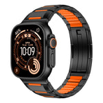 Dây đồng hồ thép không gỉ đính cao su nhiều mặt, dành cho Apple Watch 46mm / 49mm / 45mm / 44mm, dành cho Apple Watch 42mm / 41mm / 40mm / 38mm